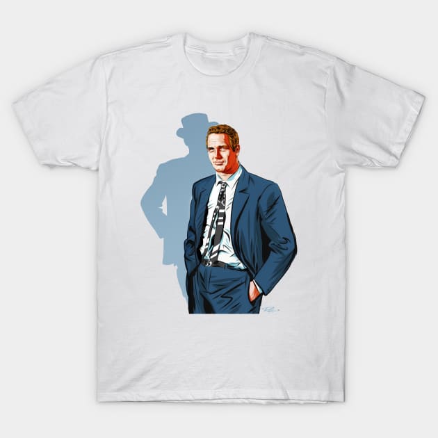 Paul Newman - An illustration by Paul Cemmick T-Shirt by PLAYDIGITAL2020